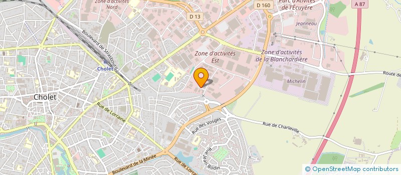 localisation de l'entreprise MADAME JEHANNE LE BRETHON à CHOLET