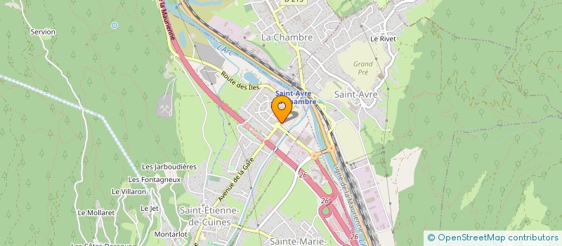 localisation de l'entreprise MADAME JEIDY RAMOS CORTIJO  SAINT-ETIENNE-DE-CUINES