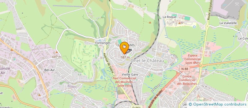 localisation de l'entreprise MADAME JELENA LAMZINA  ONET-LE-CHATEAU