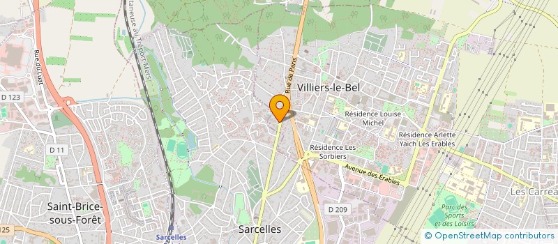 localisation de l'entreprise MADAME JELENA SAMSONOVA  VILLIERS-LE-BEL