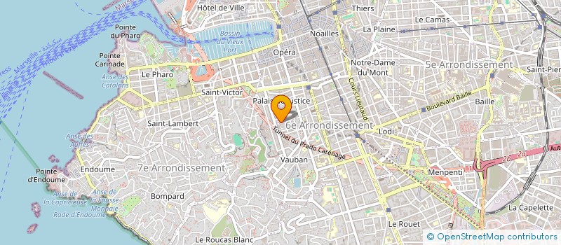 localisation de l'entreprise MADAME JELENA VUJOVIC  MARSEILLE