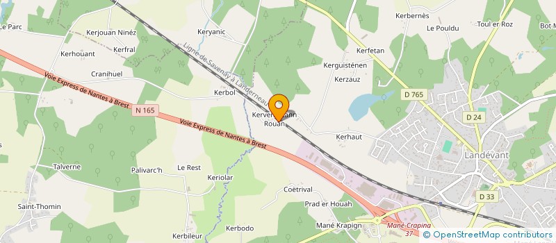 localisation de l'entreprise MADAME JEMIMA SCUSE  LANDEVANT