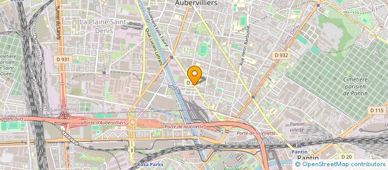 localisation de l'entreprise MADAME JENAEL BROUTA  AUBERVILLIERS