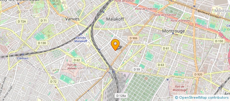 localisation de l'entreprise MADAME JENATE LEKKAT  MALAKOFF
