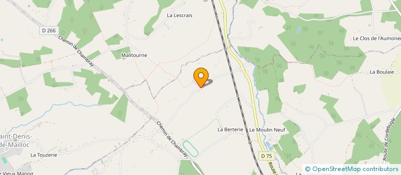 localisation de l'entreprise MADAME JENIFER VREL  COURTONNE-LES-DEUX-EGLISES