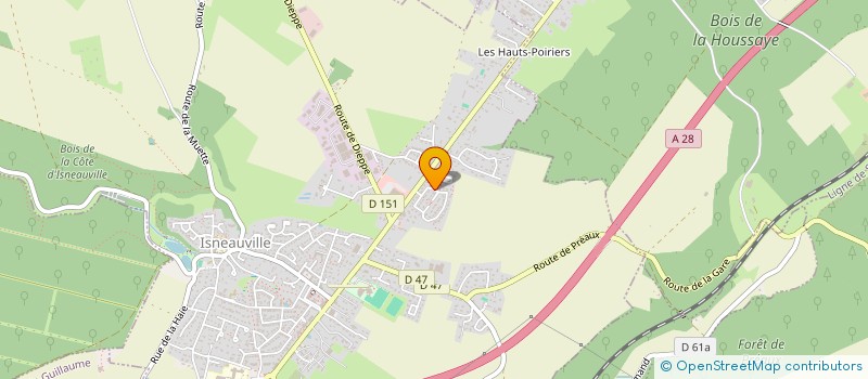 localisation de l'entreprise MADAME JENIFFER CARDOSO CORREA  ISNEAUVILLE