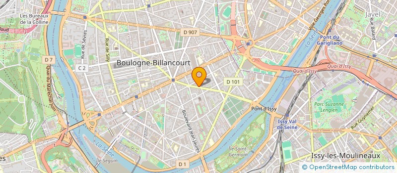localisation de l'entreprise MADAME JENIFFER VITERI à BOULOGNE-BILLANCOURT