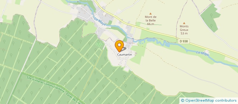 localisation de l'entreprise MADAME JENINE PEZET  CRECY-EN-PONTHIEU