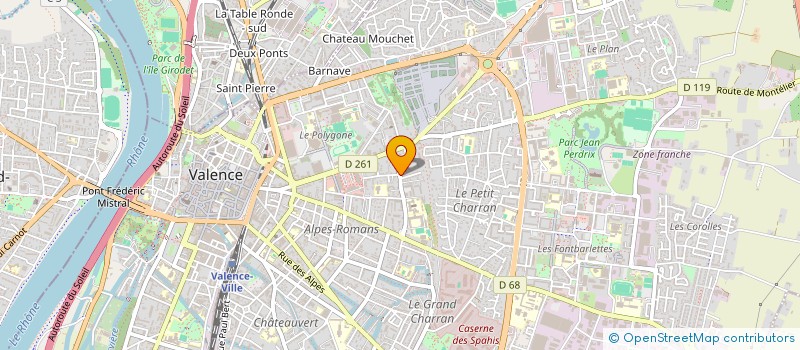 localisation de l'entreprise MADAME JENNA FERLUGA  VALENCE