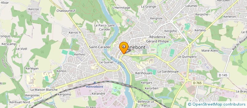 localisation de l'entreprise MADAME JENNA KVATERNIK  HENNEBONT