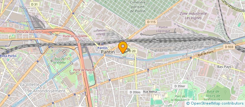 localisation de l'entreprise MADAME JENNA MESSALTI  PANTIN