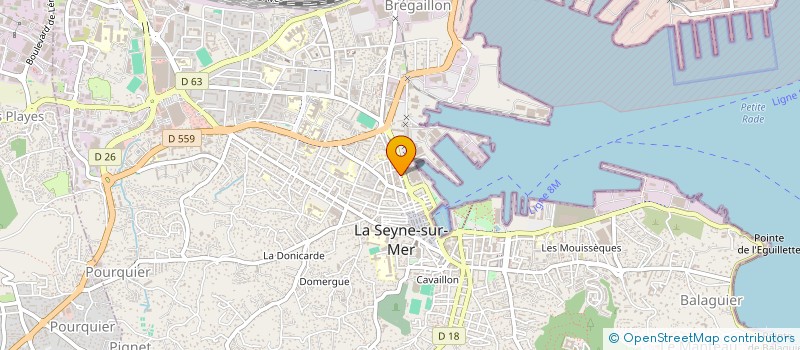 localisation de l'entreprise MADAME JENNA SZAMVEBER à LA SEYNE-SUR-MER