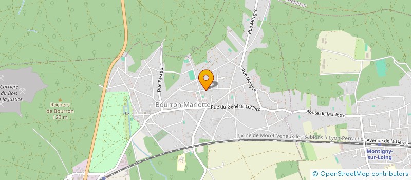 localisation de l'entreprise MADAME JENNAFER LAWTON  BOURRON-MARLOTTE