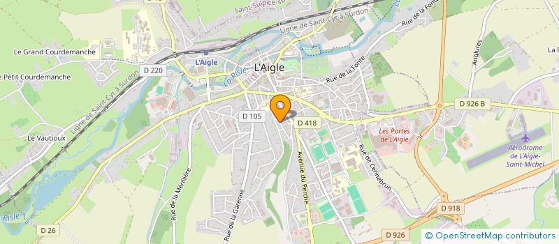 localisation de l'entreprise MADAME JENNFER RIANCHO à L'AIGLE