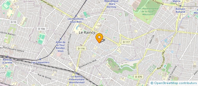 localisation de l'entreprise MADAME JENNIE-ANNE WALKER à LE RAINCY