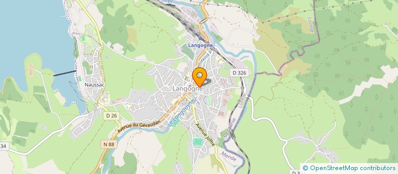 localisation de l'entreprise MADAME JENNIE ARNAUD  LANGOGNE