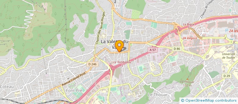 localisation de l'entreprise MADAME JENNIFER ADAM à LA VALETTE-DU-VAR