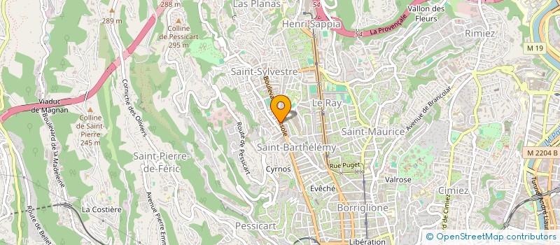 localisation de l'entreprise MADAME JENNIFER ASTRI  NICE