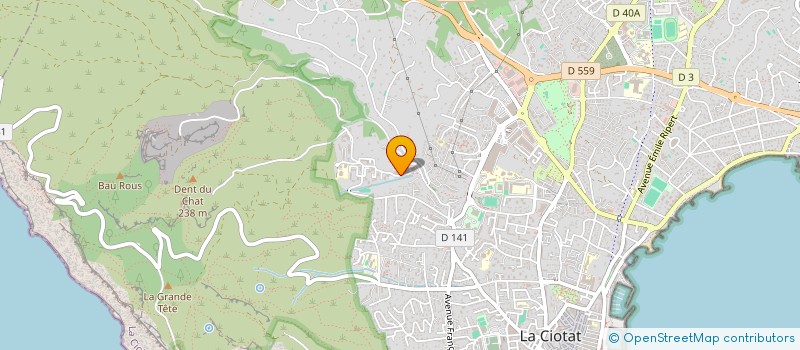 localisation de l'entreprise MADAME JENNIFER BALDO  LA CIOTAT