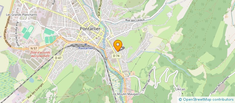 localisation de l'entreprise MADAME JENNIFER BANNAIS à PONTARLIER