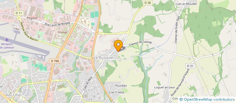 localisation de l'entreprise MADAME JENNIFER BARATEAU à LANNION