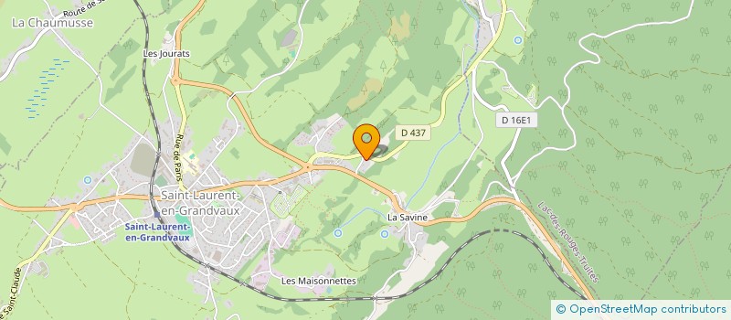 localisation de l'entreprise MADAME JENNIFER BARBERAT  SAINT-LAURENT-EN-GRANDVAUX