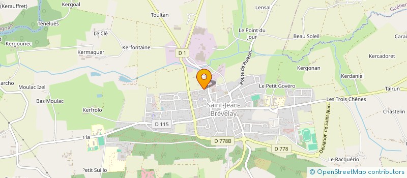 localisation de l'entreprise MADAME JENNIFER BATARD  SAINT-JEAN-BREVELAY