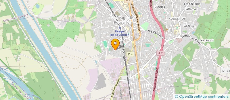 localisation de l'entreprise MADAME JENNIFER BAUDRAND  LE PEAGE-DE-ROUSSILLON