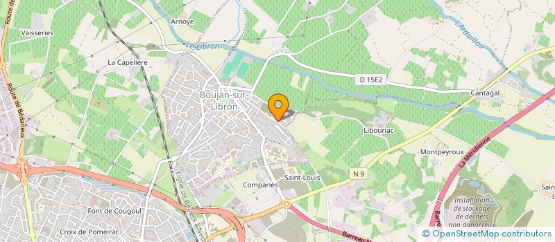 localisation de l'entreprise MADAME JENNIFER BERILLON  BOUJAN-SUR-LIBRON