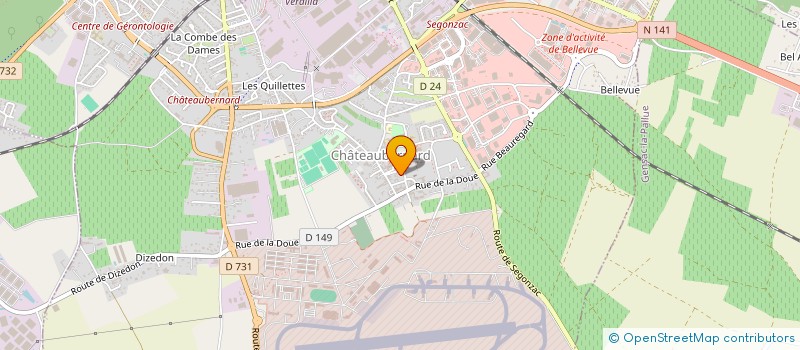 localisation de l'entreprise MADAME JENNIFER BERNARDIN  CHATEAUBERNARD