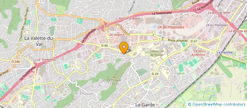 localisation de l'entreprise MADAME JENNIFER BIGAND  LA VALETTE-DU-VAR