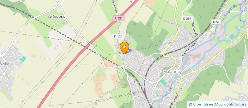 localisation de l'entreprise MADAME JENNIFER BILBAULT  MALAUNAY