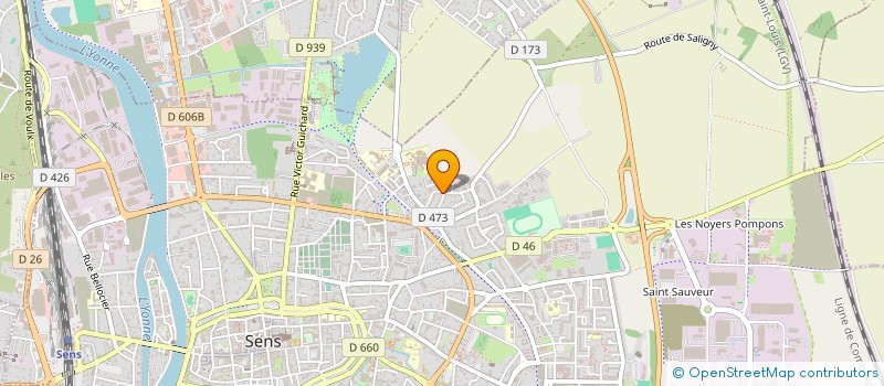 localisation de l'entreprise MADAME JENNIFER BLABITEAU  SENS