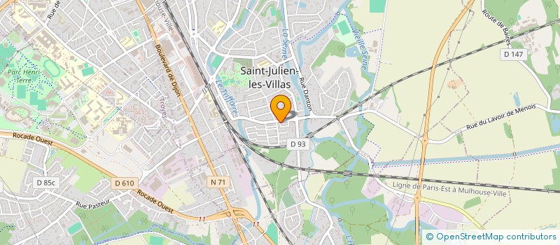 localisation de l'entreprise MADAME JENNIFER BLANCHARD  SAINT-JULIEN-LES-VILLAS