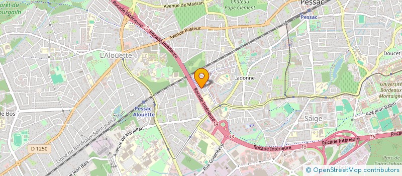 localisation de l'entreprise MADAME JENNIFER BORDENAVE  PESSAC