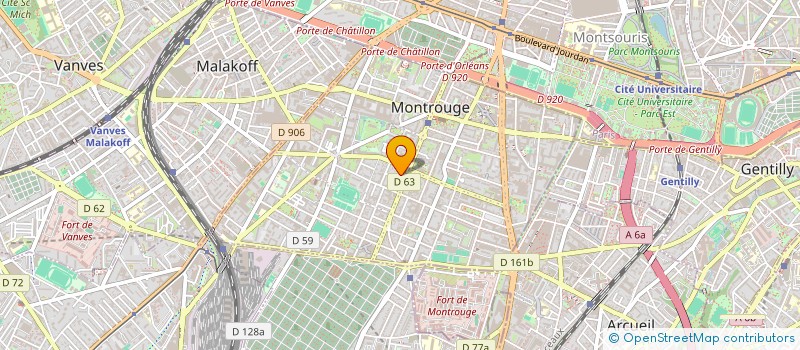 localisation de l'entreprise MADAME JENNIFER BORLANT à MONTROUGE