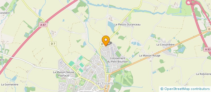 localisation de l'entreprise MADAME JENNIFER BOSSARD  ESSARTS-EN-BOCAGE