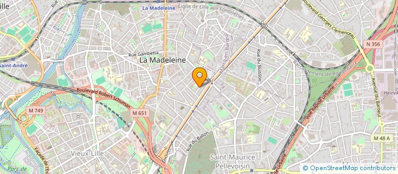 localisation de l'entreprise MADAME JENNIFER BOURDEU à LA MADELEINE