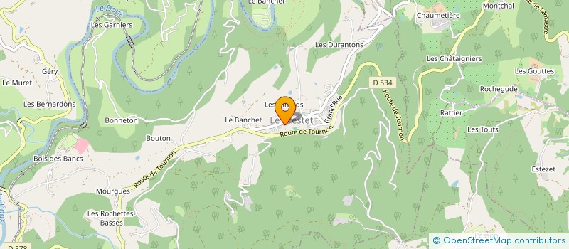 localisation de l'entreprise MADAME JENNIFER BRUNEL  LE CRESTET