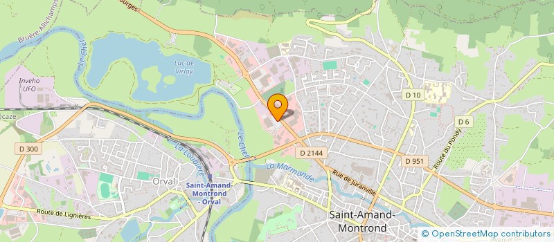 localisation de l'entreprise MADAME JENNIFER BRUYERE  SAINT-AMAND-MONTROND