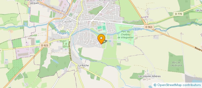 localisation de l'entreprise MADAME JENNIFER CAOUREN  VAL D'ERDRE-AUXENCE