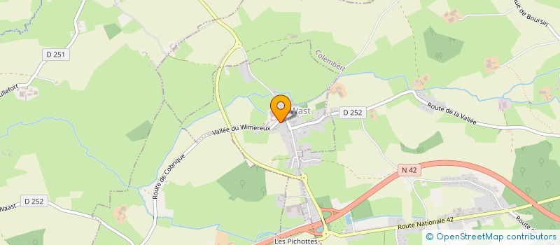 localisation de l'entreprise MADAME JENNIFER CARLIER  LE WAST