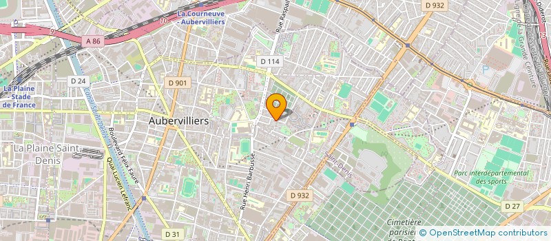 localisation de l'entreprise MADAME JENNIFER CAUBET à AUBERVILLIERS
