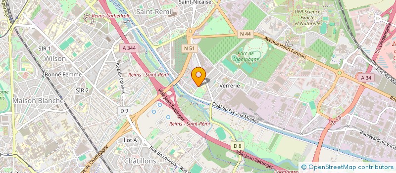 localisation de l'entreprise MADAME JENNIFER CAUMARTIN  REIMS
