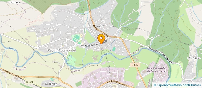 localisation de l'entreprise MADAME JENNIFER CEBE  PAYRIN-AUGMONTEL