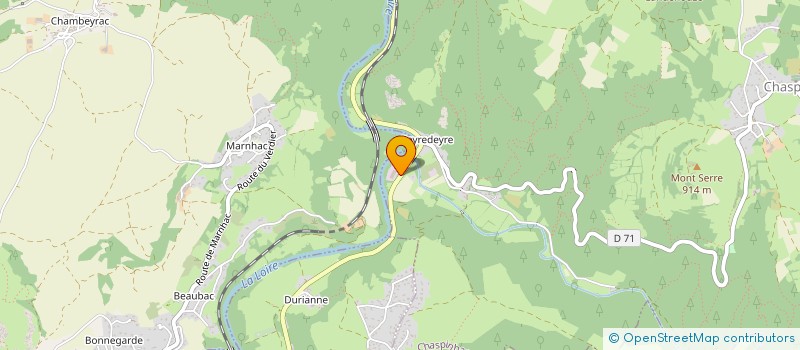 localisation de l'entreprise MADAME JENNIFER CHATELIN  CHASPINHAC