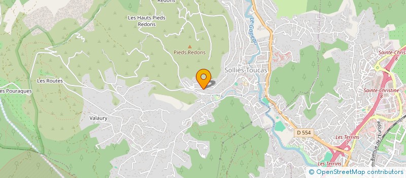 localisation de l'entreprise MADAME JENNIFER CHAUDEY  PIERREFEU-DU-VAR