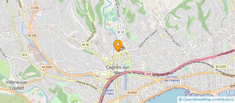 localisation de l'entreprise MADAME JENNIFER CIMELLI à CAGNES-SUR-MER