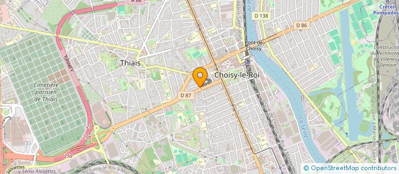 localisation de l'entreprise MADAME JENNIFER COCLET  THIAIS