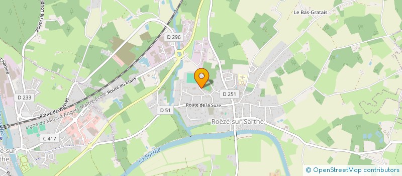 localisation de l'entreprise MADAME JENNIFER COLIN  ROEZE-SUR-SARTHE